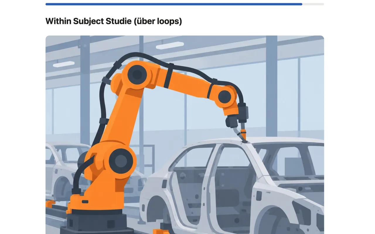 Screenshot: Within-Subject-Design mit Schleifen (Loop & Merge)